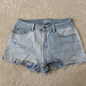 Rewash Blue Jean Shorts Distressed High-Waisted